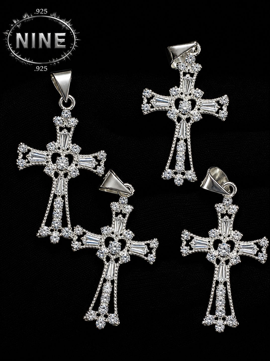 DIJE “CRUZ CON ZIRCONIA”