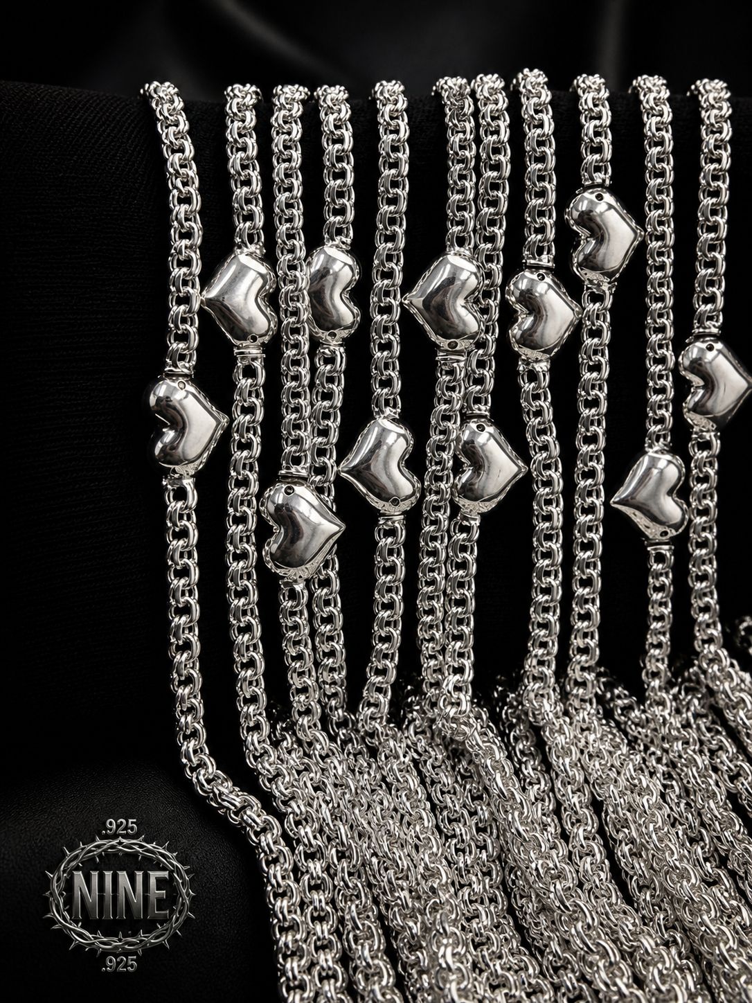 CADENA TEJIDO CHINO DE CORAZON