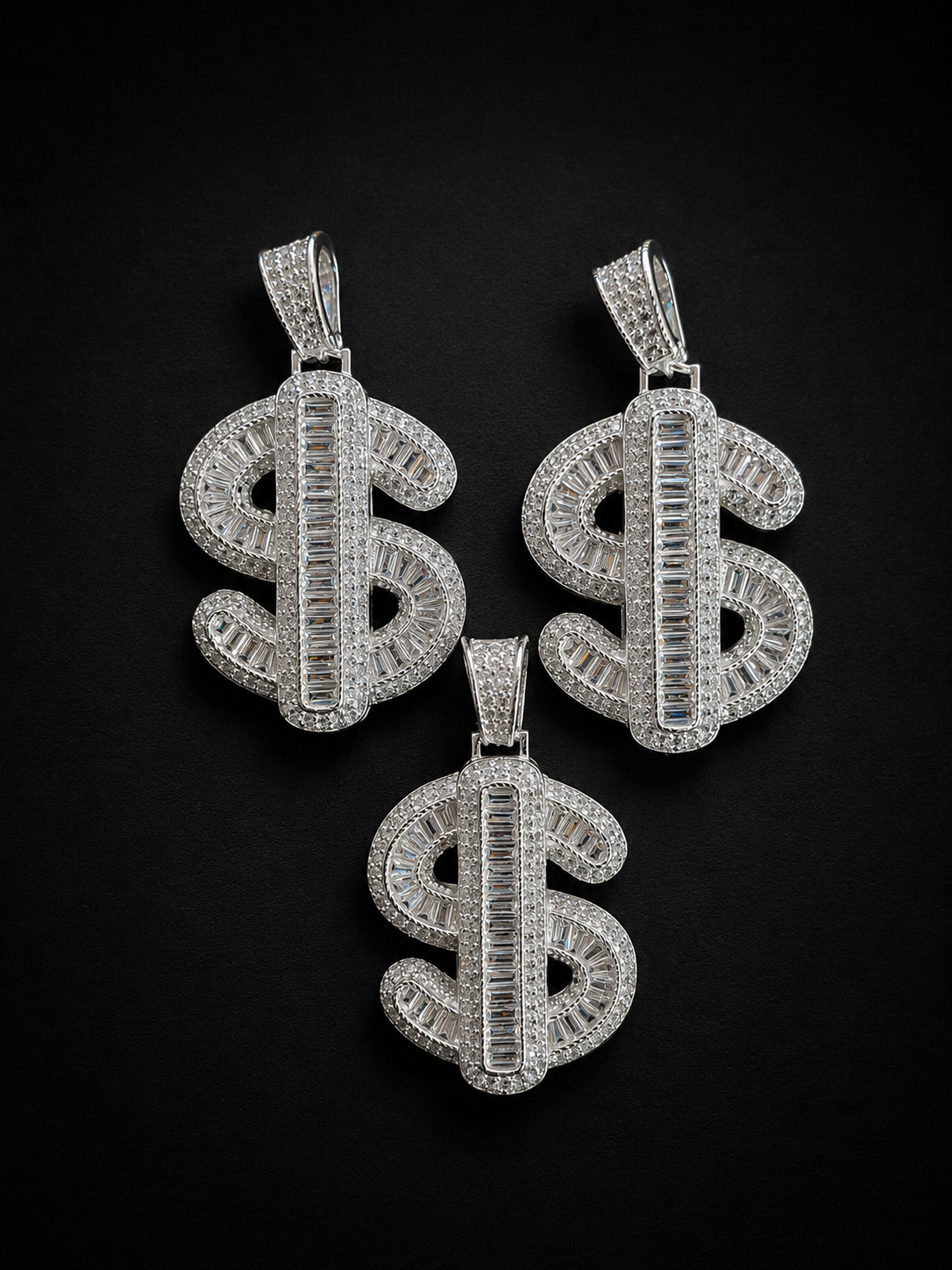 “ICED PENDANTS” SILVER .925