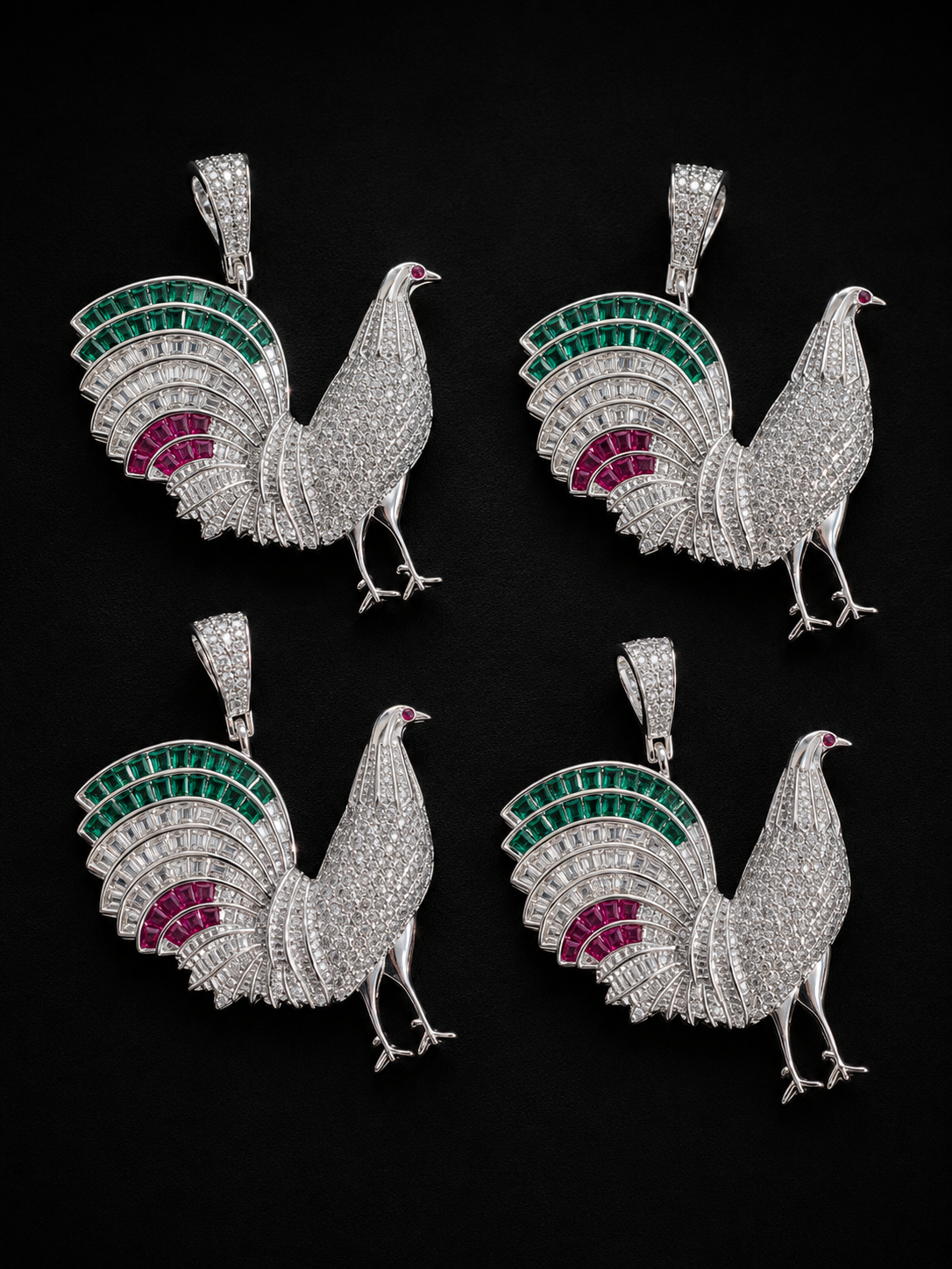 “ICED PENDANTS” SILVER .925
